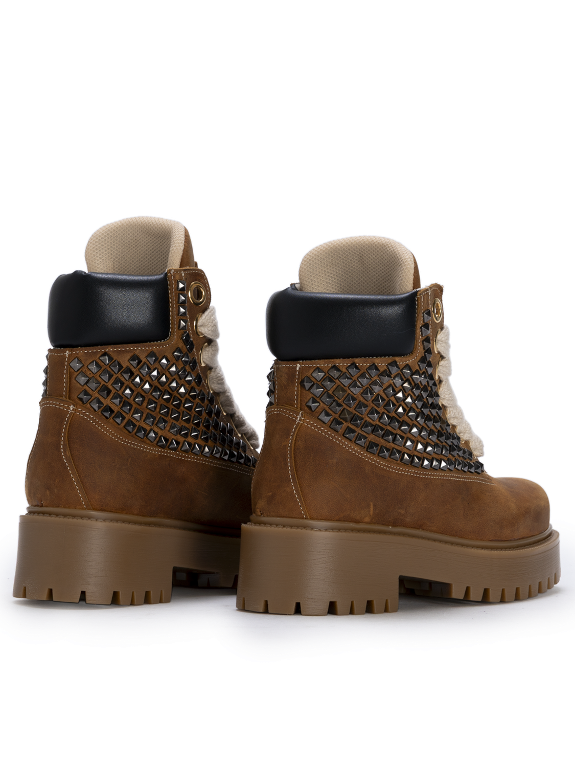 STARBOOT CUSTOM – Brown Pyramid Stud Edition