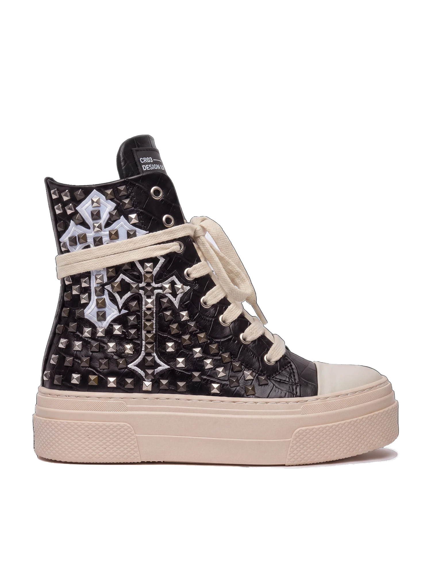 CALIPSO COCO - Black Cross Studs