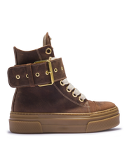 CALIPSO – Édition Ceinture Nubuck Marron Foncé