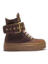 CALIPSO – Édition Ceinture Nubuck Marron Foncé