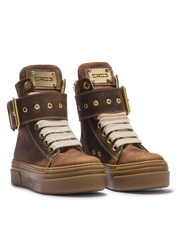 CALIPSO – Édition Ceinture Nubuck Marron Foncé