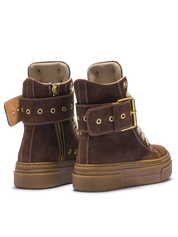 CALIPSO – Édition Ceinture Nubuck Marron Foncé
