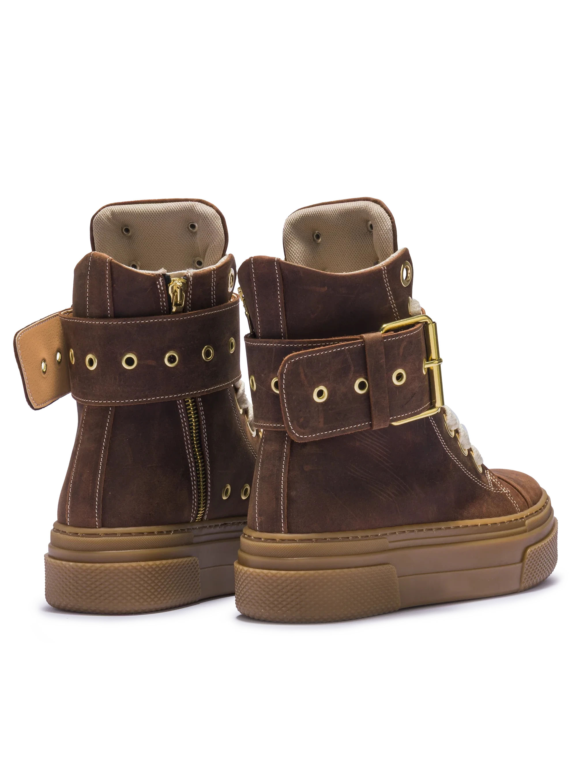 CALIPSO – Édition Ceinture Nubuck Marron Foncé