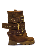 CHUNKY – Édition Ceinture Nubuck Marron