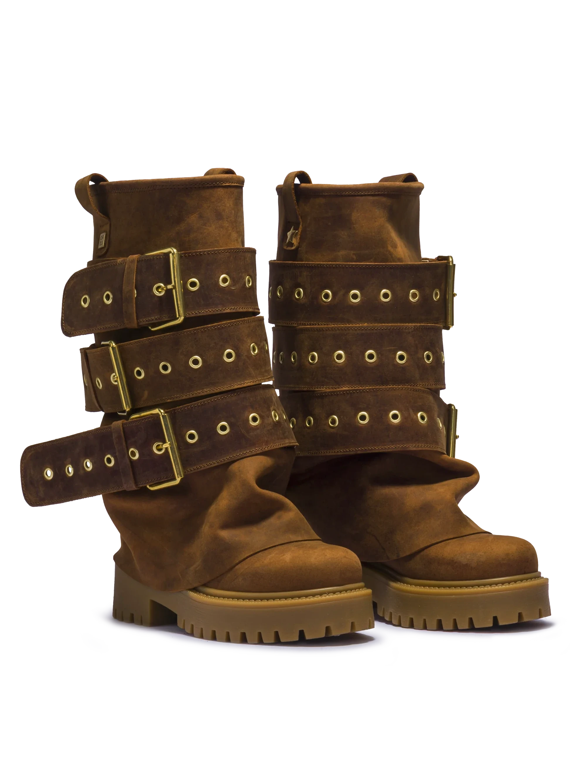 CHUNKY – Édition Ceinture Nubuck Marron