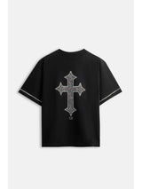 CR03 Cross Strass Tee – Black Edition