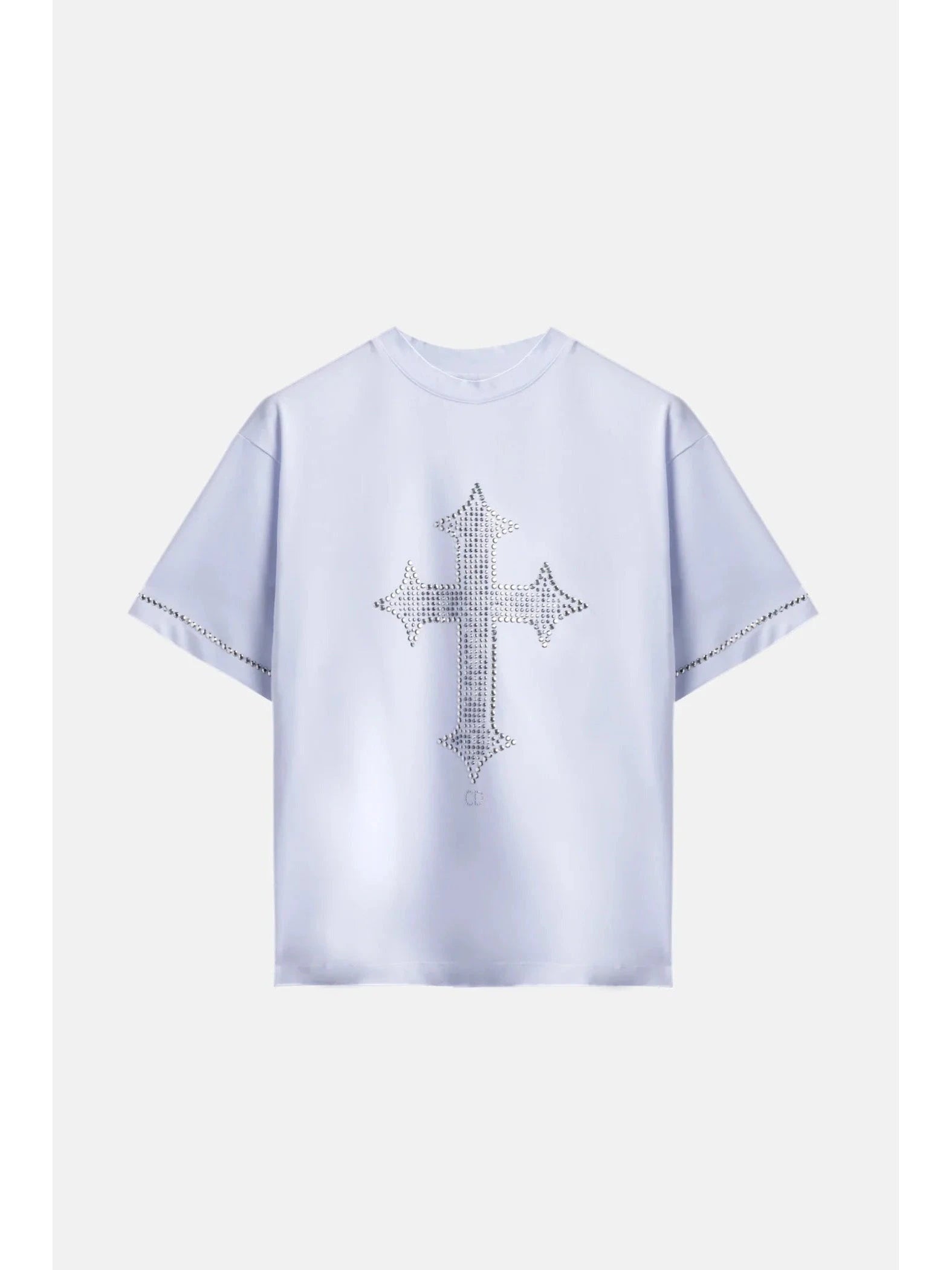 T-shirt CR03 Cross Strass – Édition Blanche