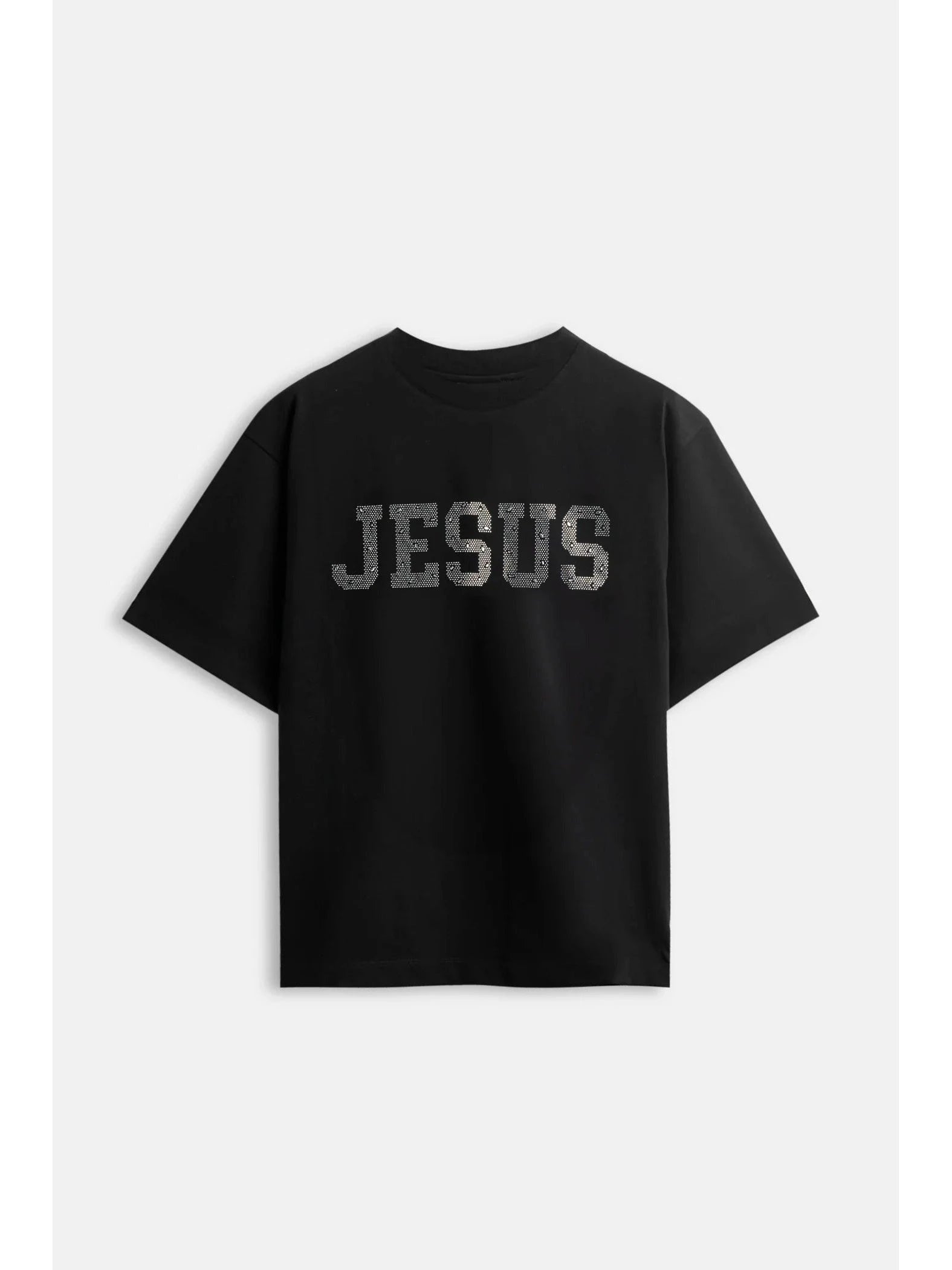 T-shirt CR03 Jesus Strass – Édition Noire