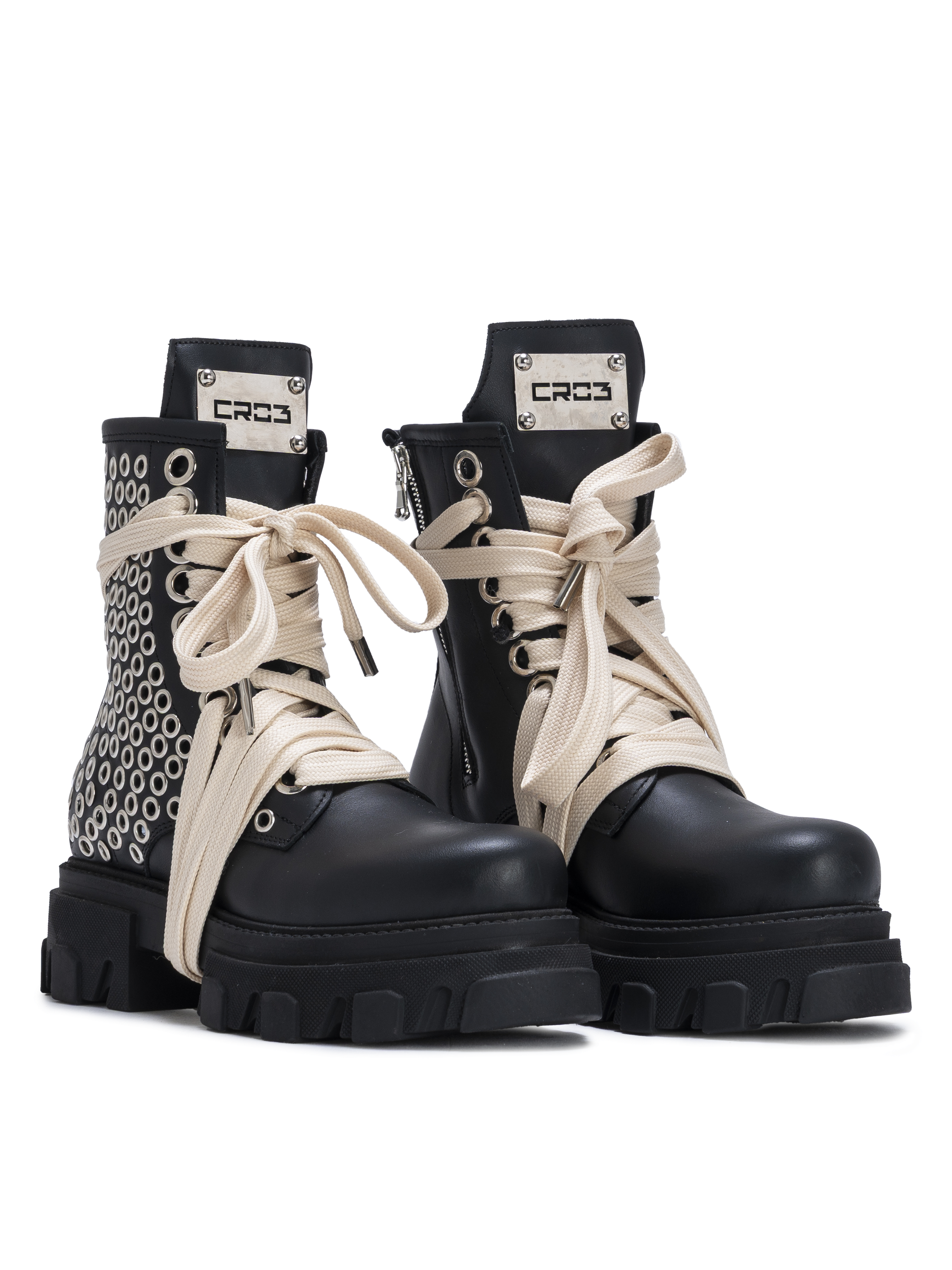 STARBOOT DOMINION – Black Silver Eyelets