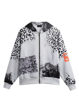 CR03 Creative Safari Zip Hoodie – Olive Grey Sublimation