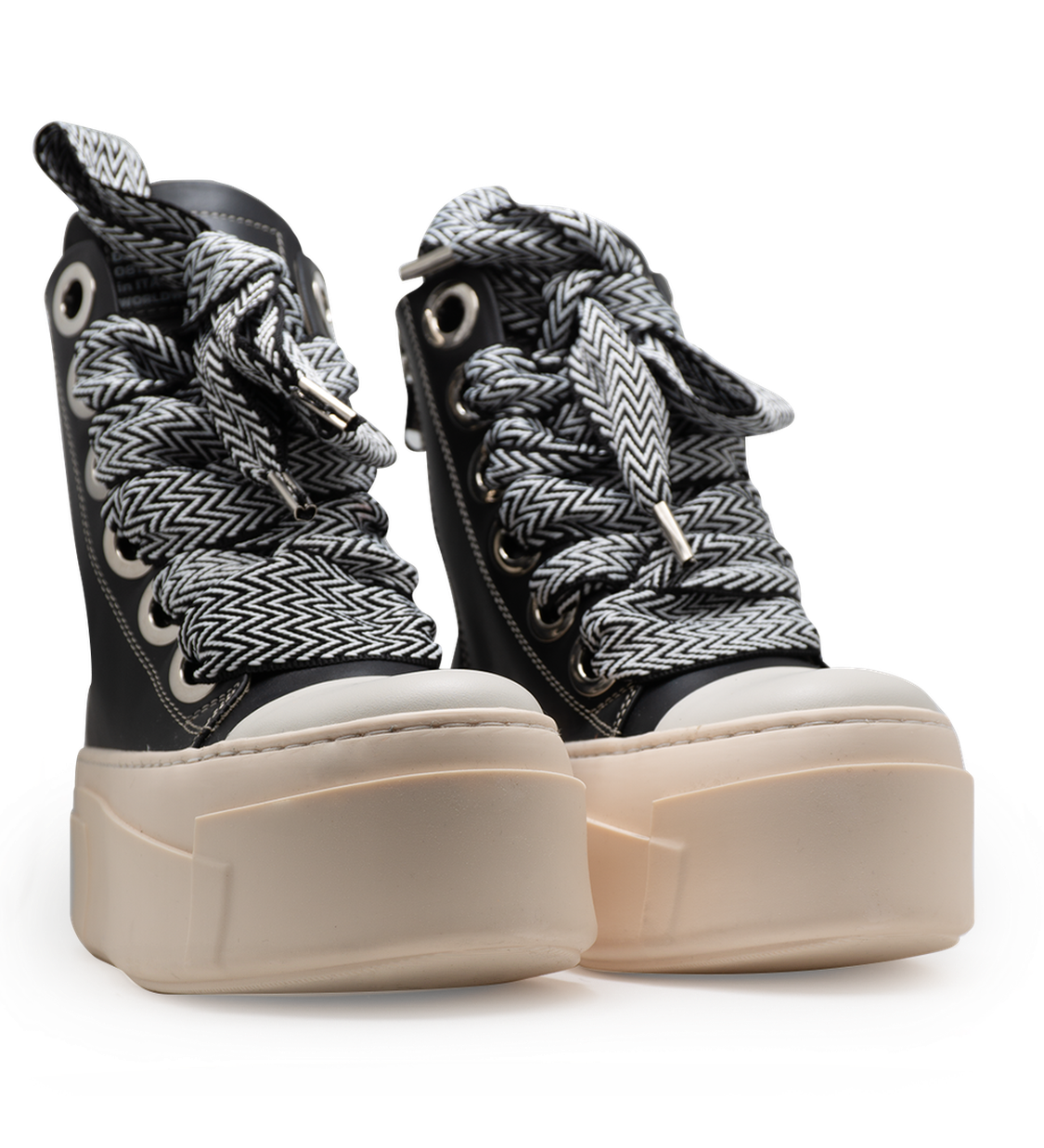 Calipso 600 – Black Lace Black & White-Sneaker-CRISTIANZEROTRE