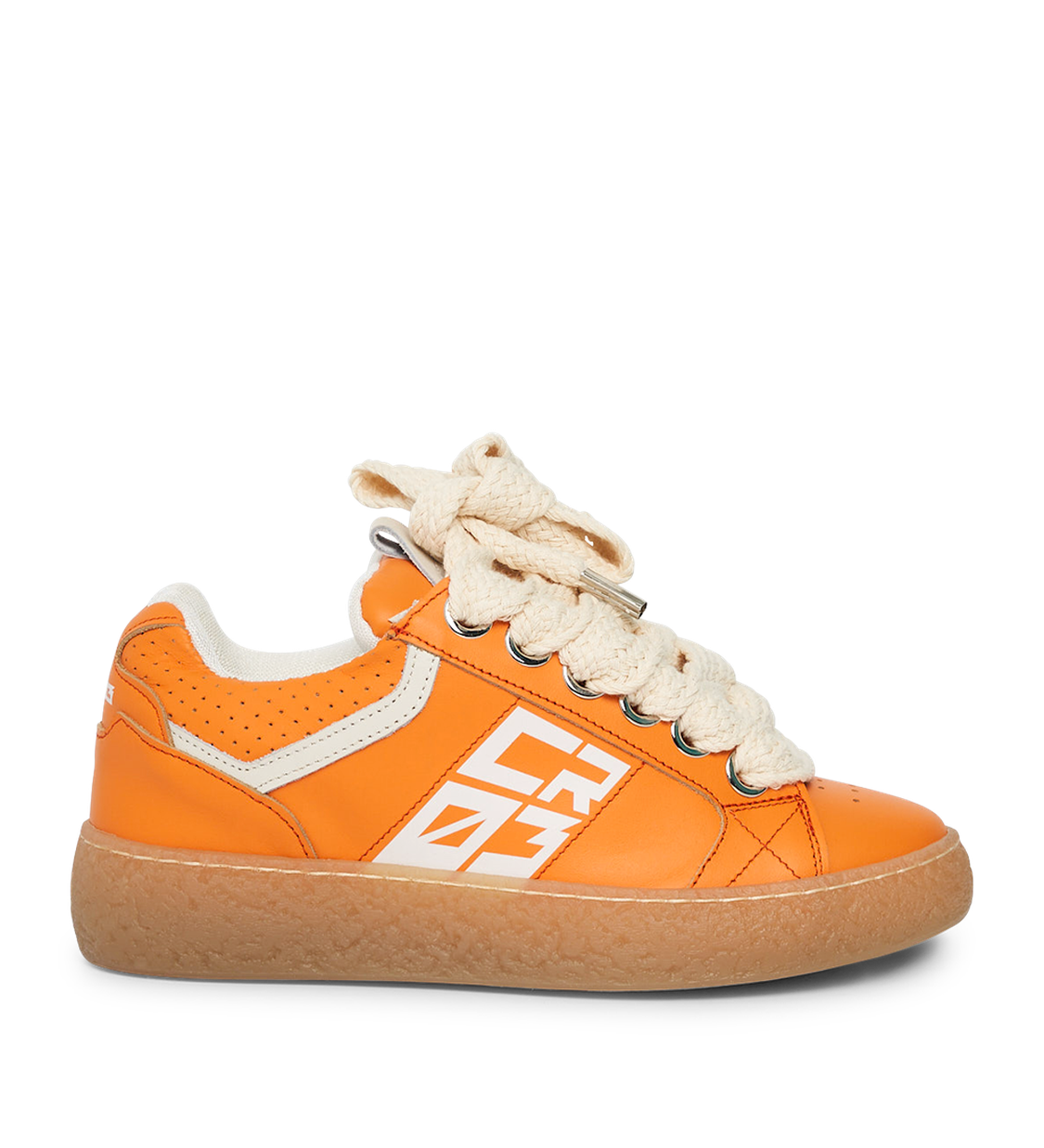 Dude – Orange Leather-Sneaker-CRISTIANZEROTRE