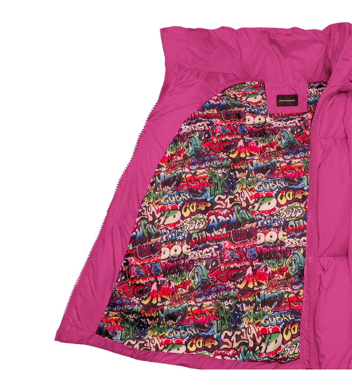 Glacier Puffer – Fuchsia Weave-Outwear-CRISTIANZEROTRE