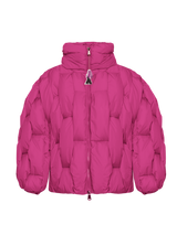 GLACIER PUFFER – Tissage fuchsia
