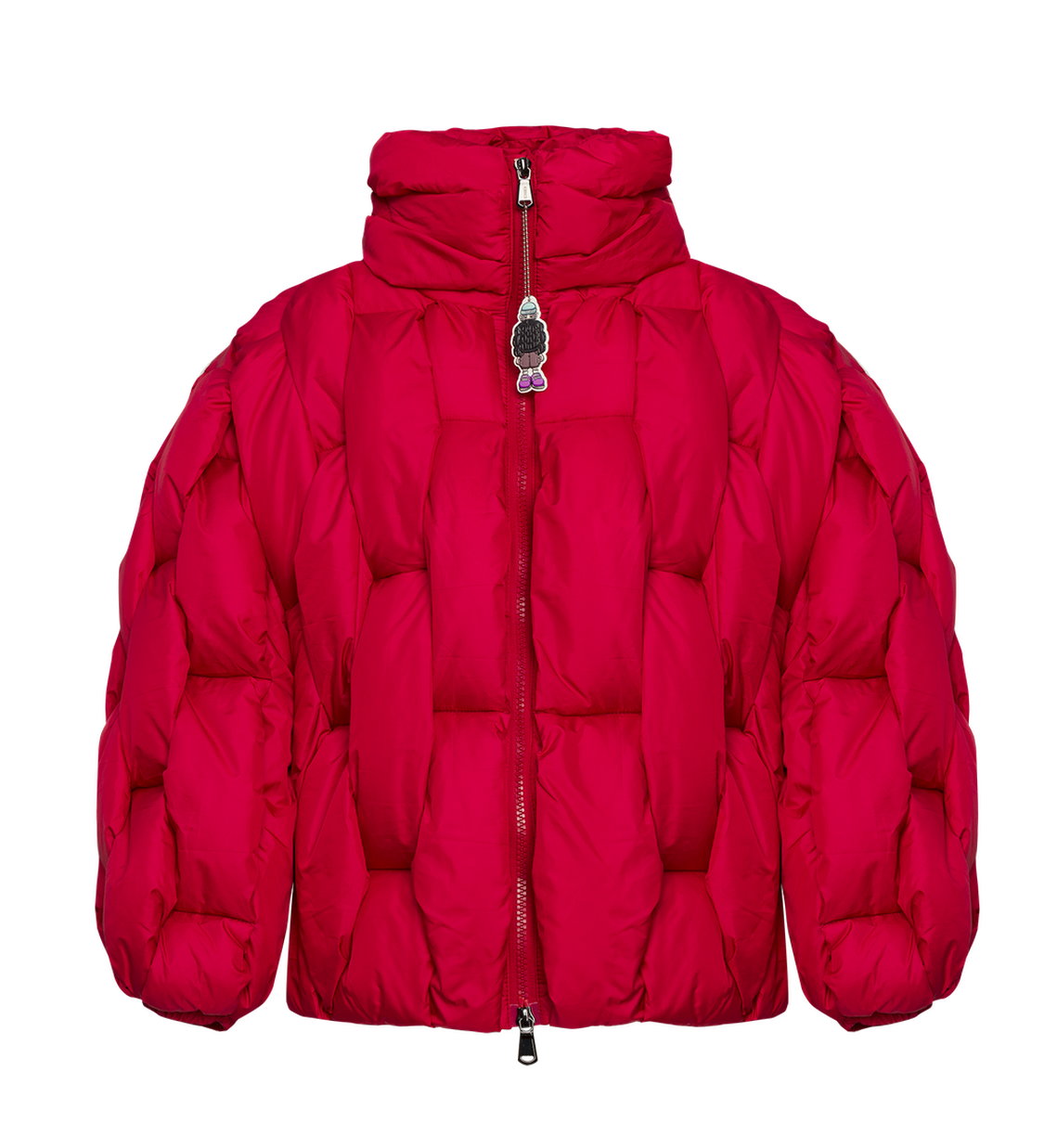 Glacier Puffer – Red Weave-Outwear-CRISTIANZEROTRE