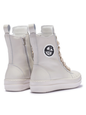 MIRAGE – Cuir crème avec lacets crème
