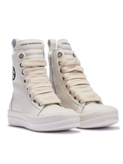 MIRAGE – Cuir crème avec lacets crème