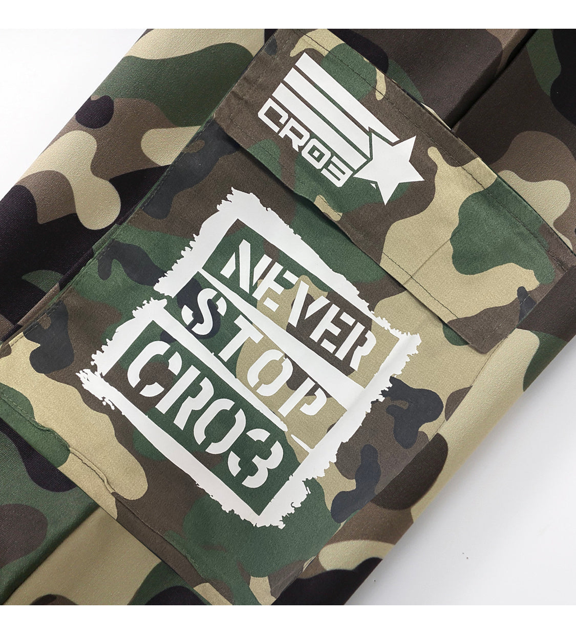 Pants Camouflage W with stamp-Pants-CRISTIANZEROTRE