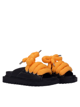 Sandale — Cuir noir — TB Orange