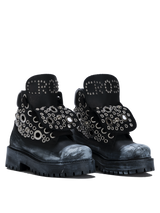 STARBOOT CUSTOM – Total Black Silver Eyelets Edition