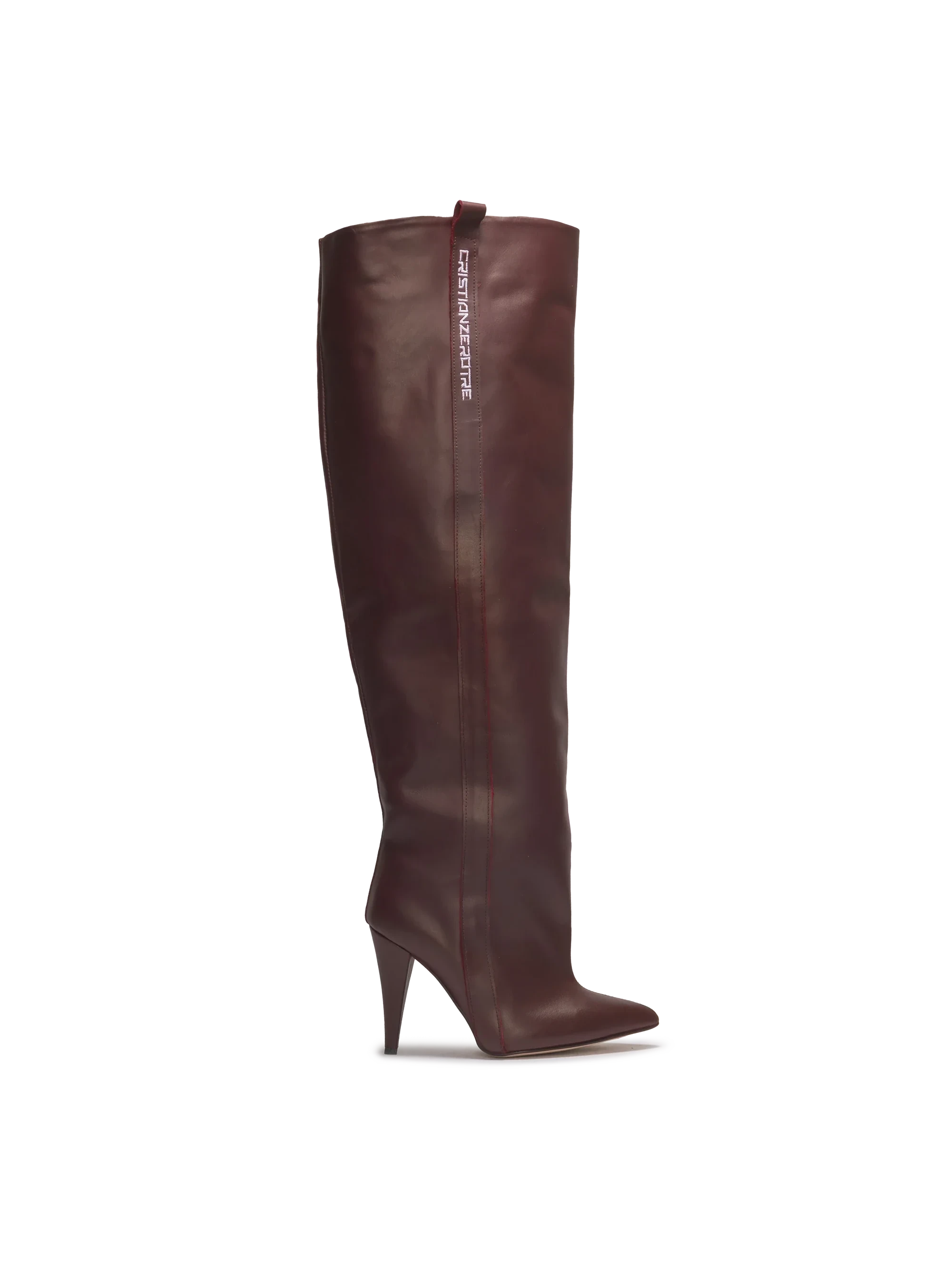 STORM – Cuissardes bordeaux à talons hauts