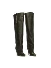 STORM – Bottes hautes à talons vert foncé