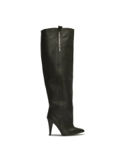 STORM – Bottes hautes à talons vert foncé